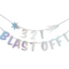 Party Delights 3, 2, 1 Blast Off Banner< Banners