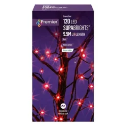 120 Led Red Supabright Lights<Party Delights Sale