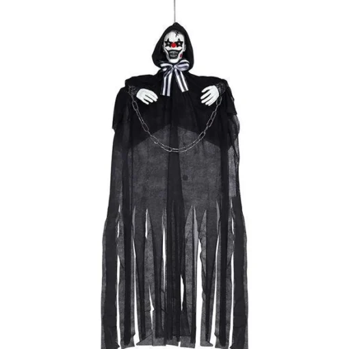 Animated Black Clown In Chains Prop - 1.3M<Party Delights Outlet