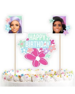 Party Delights Barbie Sweet Life Cake Bunting - 26Cm X 15Cm< Bunting
