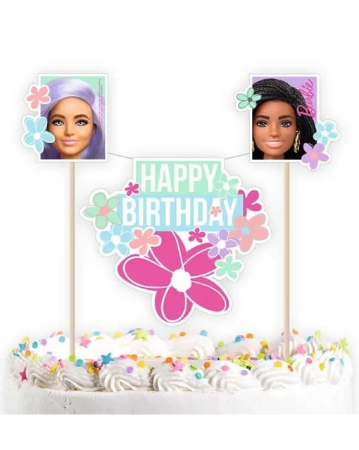 Party Delights Barbie Sweet Life Cake Bunting - 26Cm X 15Cm< Bunting