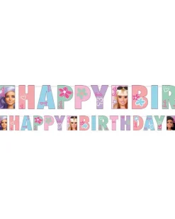 Party Delights Barbie Sweet Life Letter Banner - 180Cm X 15Cm< Banners