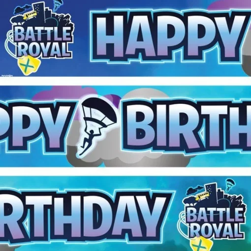 Party Delights Battle Royal Yard Banners (3Pk)< Banners