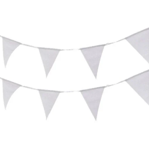 Party Delights Beautiful Botanics White Fabric Bunting - 5M< Bunting