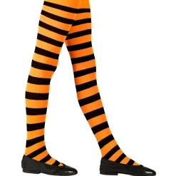 Black & Orange Tights 4-6 Yrs<Party Delights Best
