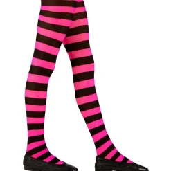 Black & Pink Tights 11-14 Yrs<Party Delights Online
