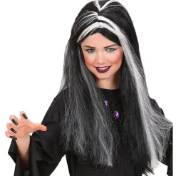 Black & White - Glow In The Dark Wig - Child<Party Delights New