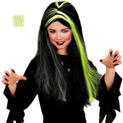 Black & White - Glow In The Dark Wig - Child<Party Delights New
