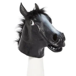 Party Delights Black Beauty Horse Rubber Mask< Masks