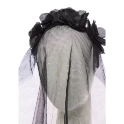 Party Delights Black Bride Headband< Hats & Headwear