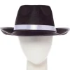 Party Delights Black Gangster Fedora Hat< Hats & Headwear