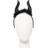 Party Delights Black Glittery Horn Headband< Hats & Headwear
