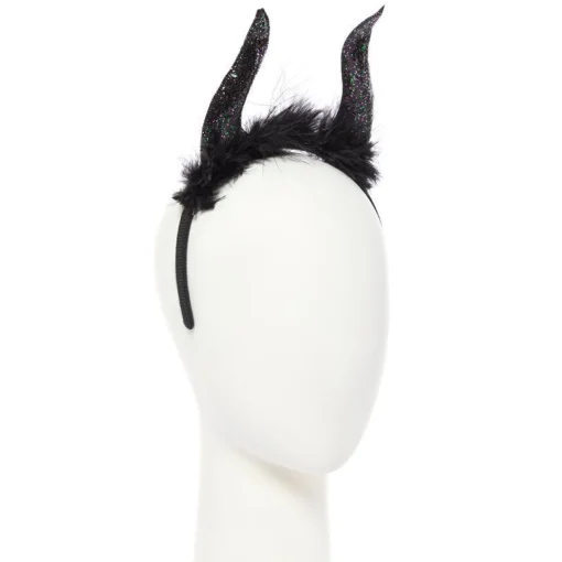 Party Delights Black Glittery Horn Headband< Hats & Headwear
