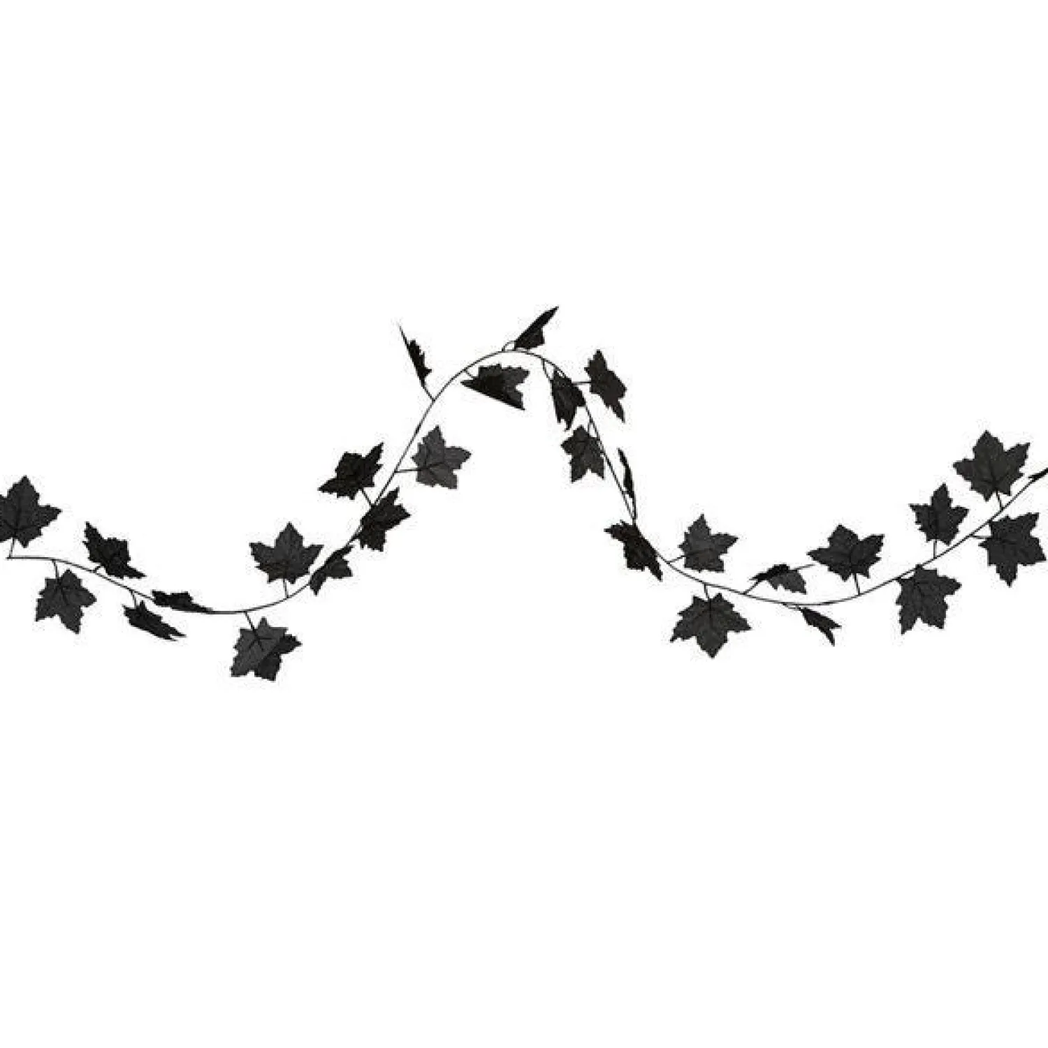 Black Leaf Garland - 1.5M<Party Delights Clearance