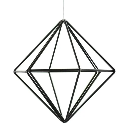 Party Delights Black Metal Geometric Hanging Decoration - 15Cm< Hanging Decorations