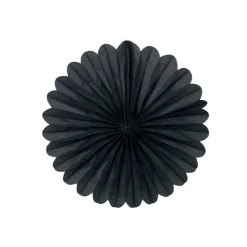 Party Delights Black Mini Paper Fan Decorations - 15Cm (3Pk)< Hanging Decorations