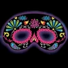 Black Ornamental Glow Stick Mask - 19Cm<Party Delights Discount