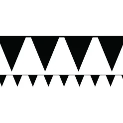 Party Delights Black Paper Bunting - 4.5M< Bunting