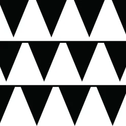 Party Delights Black Paper Bunting - 4.5M< Bunting