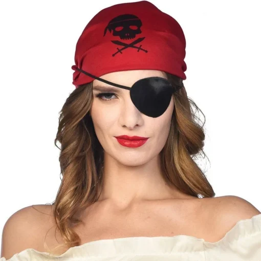 Party Delights Black Satin Eye Patch< Costume Props