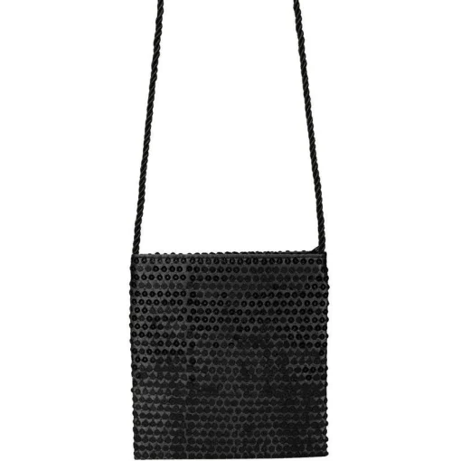 Party Delights Black Sequin Bag< Costume Props