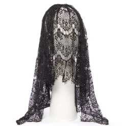 Party Delights Black Veil Headpiece - 41Cm< Hats & Headwear