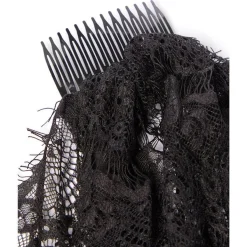 Party Delights Black Veil Headpiece - 41Cm< Hats & Headwear