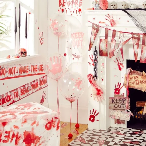 Bloody Hand Window Stickers<Party Delights Outlet