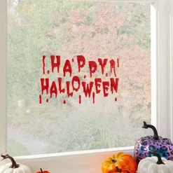 Bloody Happy Halloween Gel Window Cling<Party Delights Hot