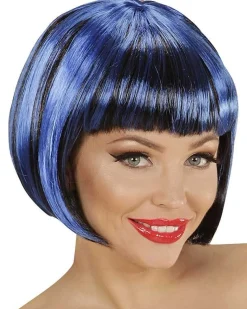 Blue & Black Wig<Party Delights Best