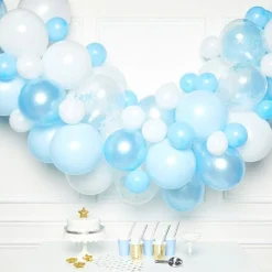 Party Delights Blue Latex Balloon Arch Garland - 70 Balloons< Arches & Clouds