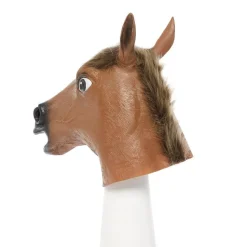 Brown Horse Rubber Mask<Party Delights Online