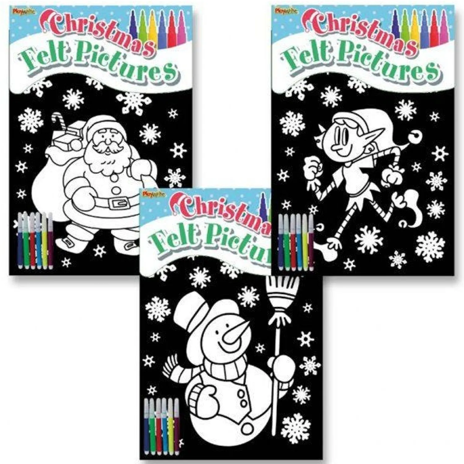 Christmas Colour-In Felt Pictures<Party Delights Hot
