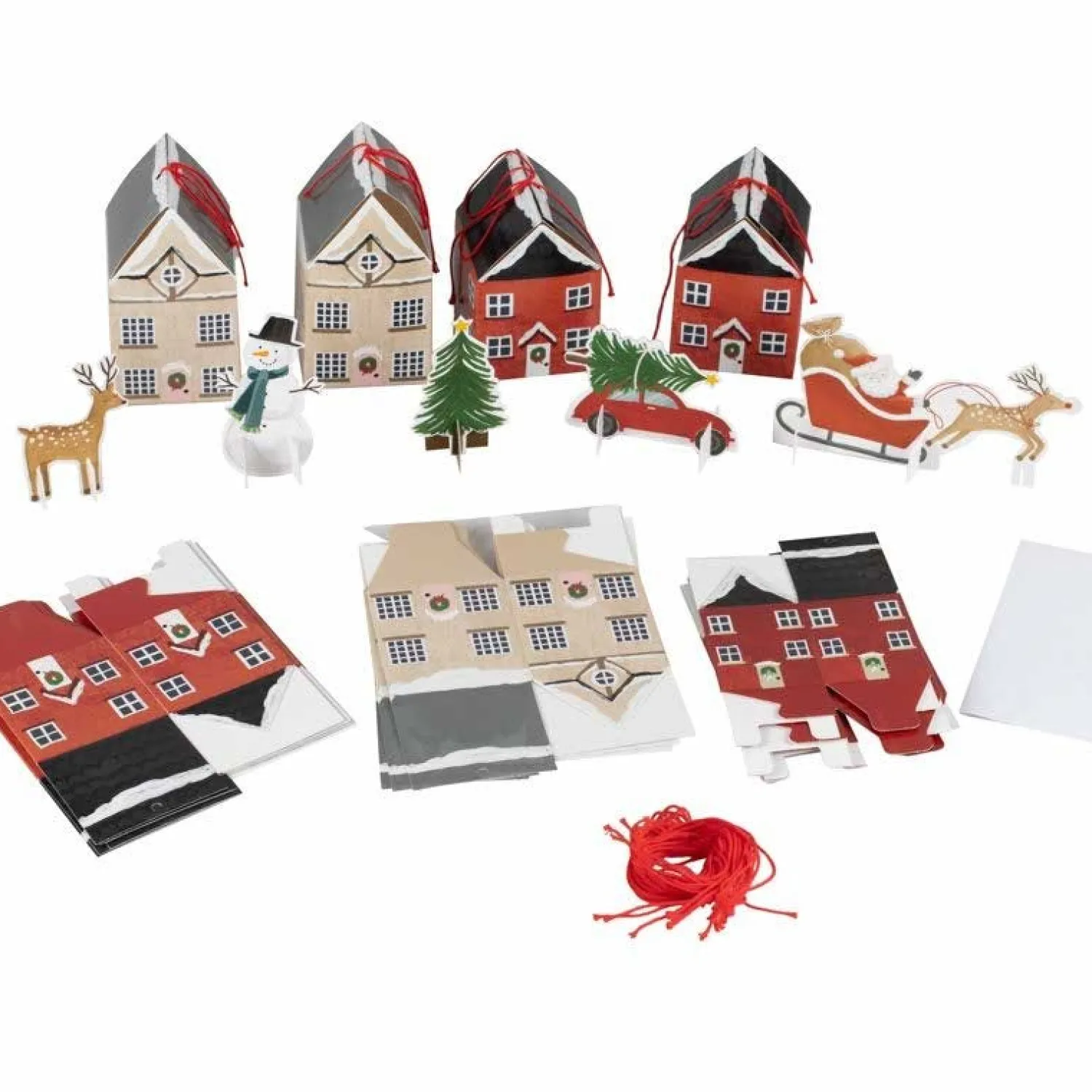 Christmas Scene Advent Calendar Boxes<Party Delights Discount