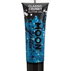 Party Delights Chunky Glitter Body Gel - Blue 12Ml< Face Gems
