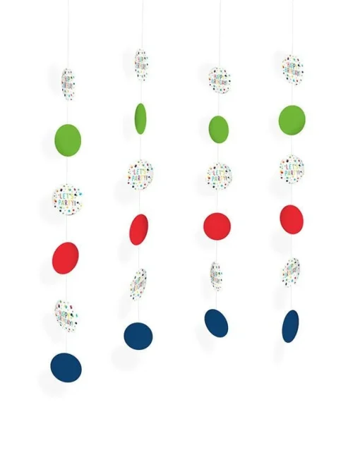 Party Delights Confetti Birthday String Decoration< Hanging Decorations
