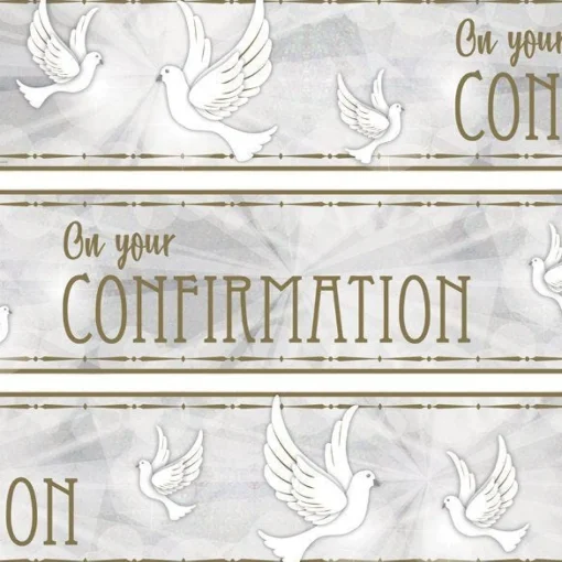 Party Delights Confirmation Dove Paper Banners - 1M (3Pk)< Banners
