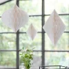 Party Delights Contemporary Wedding White Honeycomb Decorations (3Pk)< Honeycombs