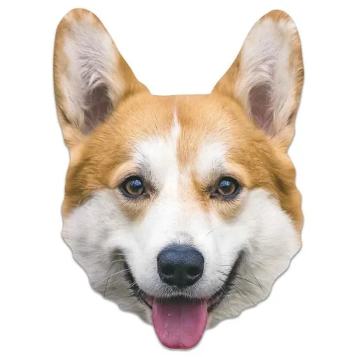 Party Delights Corgi Card Mask< Masks