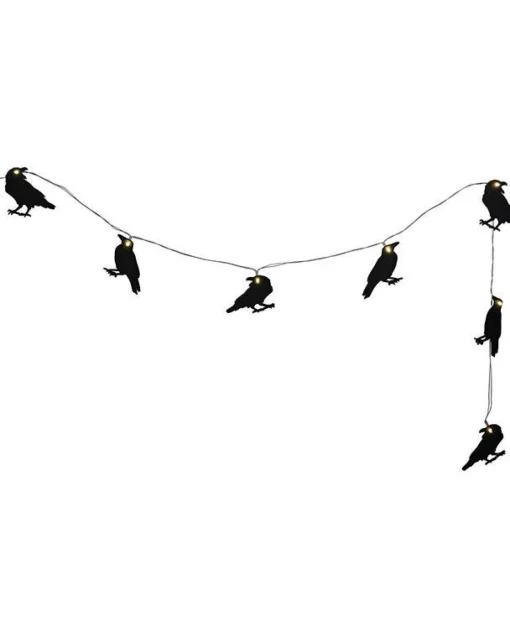 Crow Led Wooden Bunting<Party Delights Discount