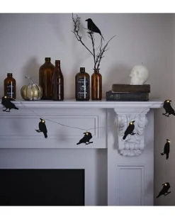 Crow Led Wooden Bunting<Party Delights Discount