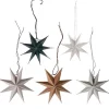 3D Paper Stars Tree Decorations (5Pk)<Party Delights Online