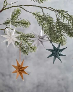 3D Paper Stars Tree Decorations (5Pk)<Party Delights Online