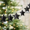 Party Delights 3D Star Black Paper Bunting - 2M< Bunting
