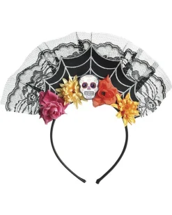 Day Of The Dead Fan Headband<Party Delights New