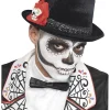 Day Of The Dead Flower Top Hat<Party Delights Outlet