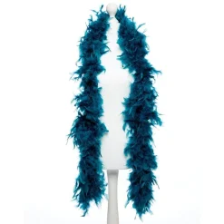 Party Delights Deluxe Teal Feather Boa< Feather Boas