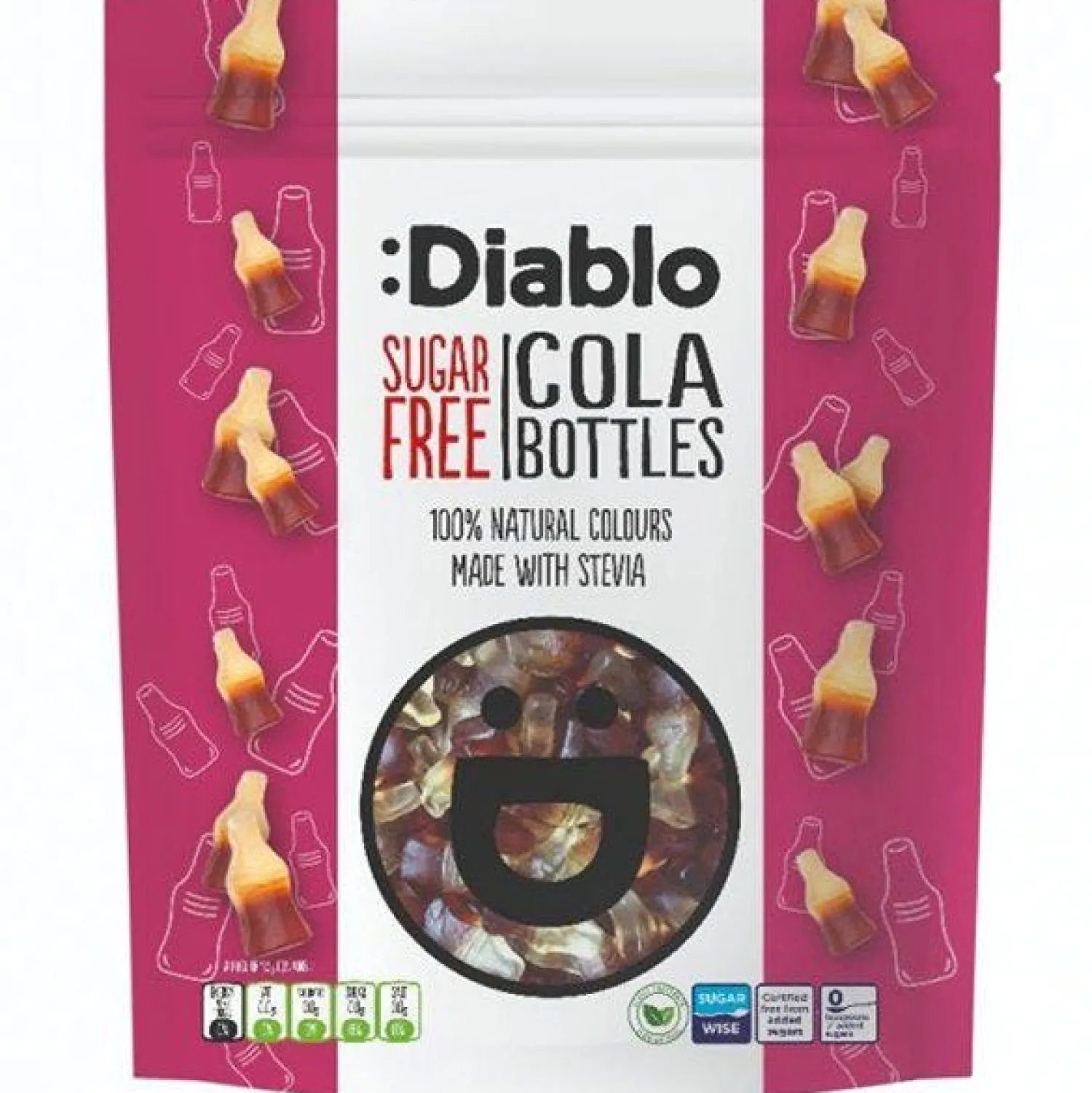 Party Delights Diablo Sugar Free Cola Bottles - 75G< Sweets