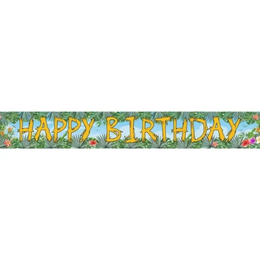 Party Delights Dinosaur Adventure Paper Banners - 1M (3Pk)< Banners