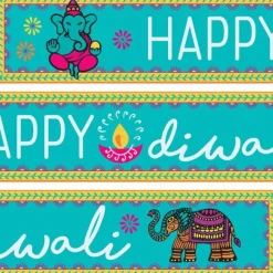 Party Delights Diwali Paper Banners - 1M (3Pk)< Banners